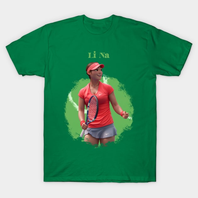 Li Na cartoon T-Shirt by BAJAJU